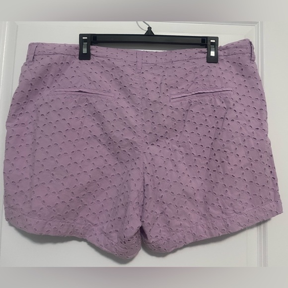 2/$25 🎉 OLD NAVY everyday shorts - purple eyelet size 14 - Picture 2 of 7